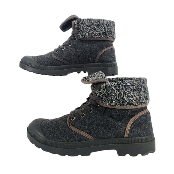 Rocket Dog Shoes - Rocket Dog PILOT JOSHUA Felt Boots Women 8.5 Grey Excellent  Lace Up C409/1017